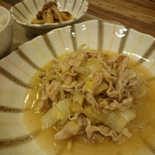 豚ばらキャベツのとろみ炒め