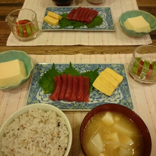 今夜はお刺身
